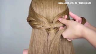 Peinados Faciles Y Rapidos Con Cabello Suelto Con Trenzas [upl. by Darooge]