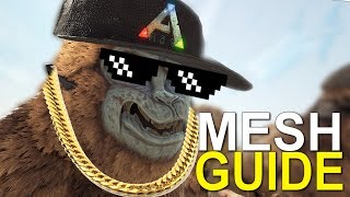 2019 MESH GUIDE TO MESH MONKEYS PART 1  ARKSURVIVAL EVOLVED [upl. by Ivatts674]