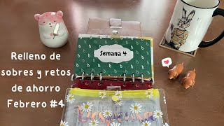 SISTEMA DE SOBRES💌 Presupuesto Semanal  Cuarta Semana de Febrero✨ Pesos Mexicanos [upl. by Enel332]