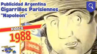 24 Publicidad Cigarrillos Parisiennes dibujos animados Napoleón Bonaparte 1988 cigarrillo [upl. by Tihw]