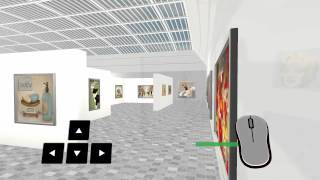 Virtual Art Expo  3D Modern Art Gallery 9 27 14 [upl. by Oswell826]