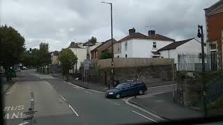 Bristol Bus 50 City Centre to Frenchay [upl. by Hollander]