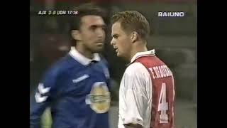 Ajax  Udinese Uefa Cup 19971998 Amoroso Bierhoff Litmanen De Boer McCarthy Blind Hoekstra [upl. by Adnwahsar34]