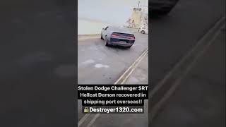 Stolen DEMON Recovered in a shipping container 💀was almost too late for Dodge SRT DEMON Challenger [upl. by Eniretac]