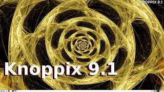 Knoppix 91 Live DVD Test [upl. by Lemrej]