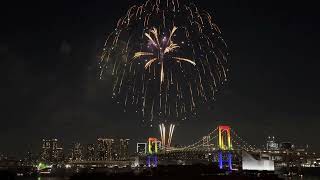 Odaiba Rainbow Fireworks 2023  Odaiba Tokyo  Hanabi 2023 [upl. by Thurmond270]