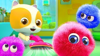 Baby Kitten Cleans the Dust  Cute Dust Song  Nursery Rhymes  Kids Songs  BabyBus [upl. by Retswerb]