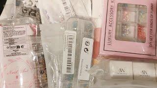 【SHEIN】購入品紹介！ 前編 ネイルパーツとシールを購入しました✨nails shein購入品 [upl. by Sadira]