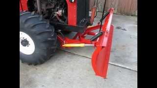 Homemade Tractor  Installing blade power angling [upl. by Angel]