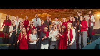 Holiday Greetings from Danske Bank Lithuania Choir [upl. by Aikemot618]