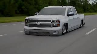 Vanilla ice Bagged and bodied silverado on big billet wheels [upl. by Slifka61]