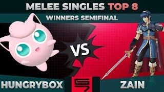 Hungrybox vs Zain  Winners Semifinal Top 8 Melee Singles  Genesis 7  Puff vs Marth [upl. by Merrile]