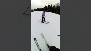 Skiing Down a Snowy Slope [upl. by Lahcim]