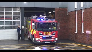 Norfolk Fire amp Rescue Service Sprowston RP73reg Scania Turnout March 2024 [upl. by Cud]