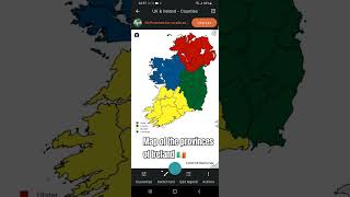 Map of the provinces of Ireland 🇮🇪 ireland mapping mapchart celtic irishmusic [upl. by Wrand]