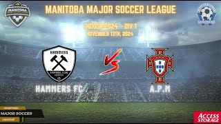 November 13th WSF Div 1 Hammers FC vs A P M [upl. by Kamillah]