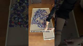 The perfect gift for puzzle lovers  puzzle table  rotating puzzle board thoughtfulgifting [upl. by Glogau]