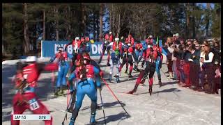 Oslo Holmenkollen Mens Mass Start  202122 Biathlon World Cup [upl. by Eeznyl]