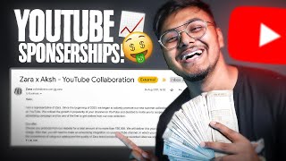 How To Get YouTube Sponsorship Easy Method  YouTube Sponsorship Kaise Le 🔥 [upl. by Terb]