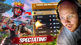 SPECTATING THE 1 ZERO BUILD SWEAT IN FORTNITE [upl. by Ynatirb770]