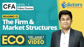 CFA Level 1  Summary Video 2020  The Firm amp Market Structures  Economics  Hindi [upl. by Macilroy]