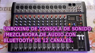 UNBOXING DE MEZCLADORA DE SONIDO O CONSOLA DE SONIDO Erick Gamer Becerril [upl. by Bertine337]