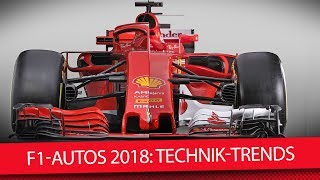 Formel1Autos 2018 Ferrari Mercedes Red Bull amp Co TechnikCheck [upl. by Aunson]