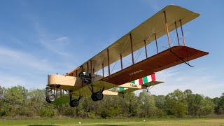 Replica Caproni Ca3 Bomber Flies [upl. by Ellevehc]