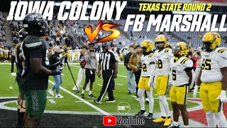 Texas Best Football  Iowa Colony vs FB Marshall  This Is Texas Football [upl. by Annoerb]