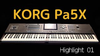 KORG Pa5X Highlight 01 [upl. by Gellman262]