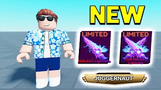 NEW Blade Ball UPDATE Has CLANS JUGGERNAUT MODE NEBULAS LIGHTNING SWORDS And MORE [upl. by Bourque]