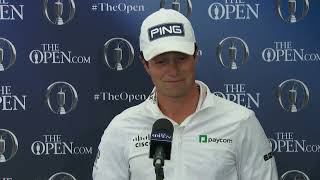 Viktor Hovland Flash Interview Saturday Day 3 2023 The Open Championship © The Open [upl. by Britteny]