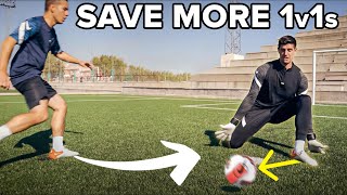 ULTIMATE 1v1 saving goalkeeper tutorial by Courtois [upl. by Scuram]