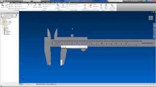 AUTODESK INVENTOR Calibrador del videotutorial descargable compartido completo entrega 004 [upl. by Steffie]