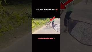 Crash hote hote bach gaya 👹😈 stunt wheelie stuntbike wheeliebike viralshorts crash viralsong [upl. by Anilac]