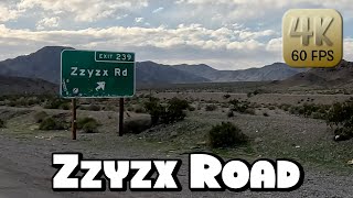 Driving WorldFamous Zzyzx Road California in 4k Video [upl. by Levenson163]