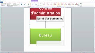 Faire un organigramme microsoft Word [upl. by Barthel]