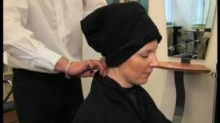 Hairdressing  Client Gowning Procedure [upl. by Sheffield]