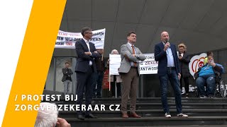 Protest bij Zorgverzekeraar CZ [upl. by Aselehc]