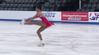 Clara DelcaminoYang  Junior Women Short Program  2025 Eastern Sectional Singles Final [upl. by Harv562]