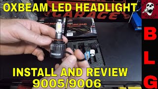 OXBEAM LED HEADLIGHT REVIEW [upl. by Kaliski]