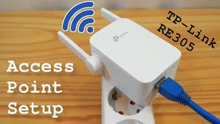 TPLink RE305 WiFi Extender • Access point mode installation and configuration [upl. by Eellac]