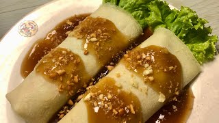 LUMPIANG SARIWA HOW TO MAKE LUMPIANG SARIWA WITH SAUCE AND WRAPPER [upl. by Hinch]