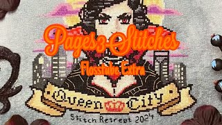 Flosstube Extra Queen City Stitch Retreat 2024 [upl. by Ahsitruc541]