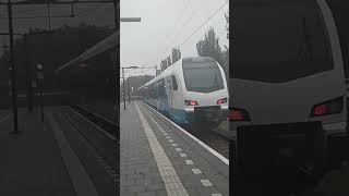 Blauwnet Flirt4 vertrekt vanuit Station Borne richting Almelo Wierden Nijverdal Raalte en Zwolle [upl. by Eliath]