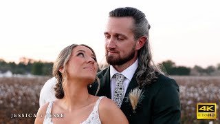 Stokes Family Farm Wedding  Jessica  Jesse in 4K [upl. by Akinas284]