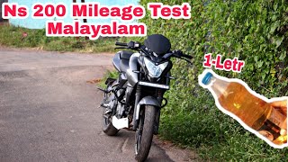 ns200 Mileage test malayalam [upl. by Belanger784]