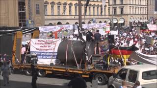 BDM Grosse Kundgebung auf dem Odeonsplatz München am 01 09 2015 Teil II [upl. by Ila]