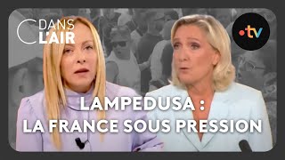 Lampedusa  la France sous pression cdanslair Archives 2023 [upl. by Asertal]