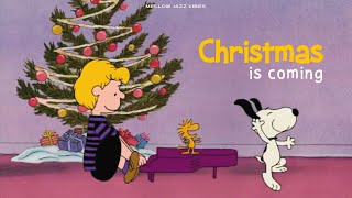 Good Old Christmas Carols 🎄 Relaxing Holiday Jazz Charlie Brown amp Snoopy [upl. by Ayekram358]